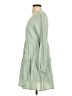 Assorted Brands Solid Green Casual Dress Size XS - photo 5
