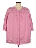 Blair 100% Polyester Pink 3/4 Sleeve Blouse Size 3XL - photo 1