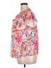 Unbranded Floral Pink Short Sleeve Blouse Size XXL (estimated) - photo 5