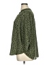 Lush 100% Polyester Animal Print Green 3/4 Sleeve Blouse Size 1X - photo 5