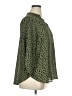 Lush 100% Polyester Animal Print Green 3/4 Sleeve Blouse Size 1X - photo 4