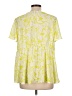 Torrid 100% Polyester Yellow White Short Sleeve Blouse Size Lg Plus (0) - photo 2