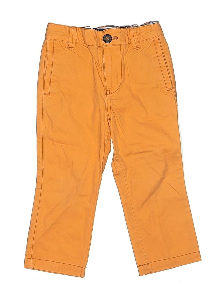 Pre-owned Mini Boden Kids' Khaki Pant In Orange
