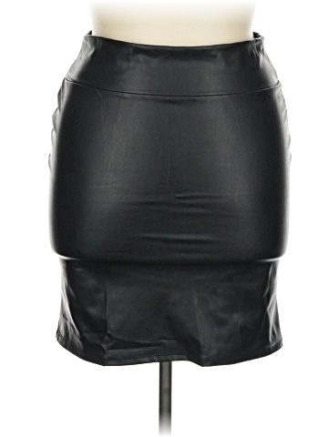 Sweet Faux Leather Skirt (view 1)