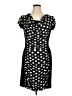 Robbie Bee Polka Dots Black Casual Dress Size XL - photo 1