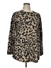 Bombom Brown Tan Long Sleeve Blouse Size XL - photo 1