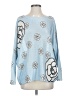 Brand Bazar Floral Blue Pullover Sweater Size S (estimated) - photo 1