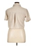 Rampage Stripes Tan Short Sleeve Blouse Size XL - photo 2