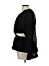 Something Navy Black Long Sleeve Blouse Size M - photo 5