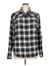 Jachs Girlfriend Plaid Silver Long Sleeve Button-Down Shirt Size XL - photo 1