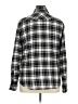 Jachs Girlfriend Plaid Silver Long Sleeve Button-Down Shirt Size XL - photo 2