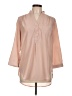 Truth NYC 100% Polyester Tan 3/4 Sleeve Blouse Size L - photo 1