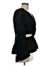 Something Navy Black Long Sleeve Blouse Size M - photo 4