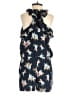 Ann Taylor LOFT 100% Rayon Print Blue Romper Size XXS - photo 2