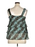 Lane Bryant 100% Polyester Teal Sleeveless Blouse Size 14 - photo 2