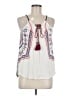 Jolt 100% Polyester White Sleeveless Blouse Size M - photo 1