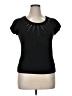 I.N. Studio Black Short Sleeve T-Shirt Size XL (petite) - photo 1