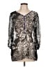 Chico's Silver 3/4 Sleeve Blouse Size Lg (2) - photo 1