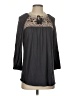 One September 100% Rayon Gray 3/4 Sleeve Blouse Size S - photo 1