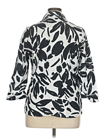 Sara Michelle 3/4 Sleeve Button-Down Shirt (view 2)
