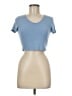 Shein Blue Short Sleeve T-Shirt Size 6 - photo 1