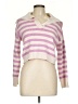 Sincerely Jules Stripes Pink Pullover Sweater Size L - photo 1