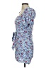 B. Smart 100% Rayon Floral Blue Cocktail Dress Size 7 - photo 5