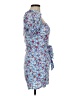 B. Smart 100% Rayon Floral Blue Cocktail Dress Size 7 - photo 4