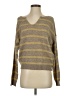 American Eagle Outfitters 100% Recycled Polyester Stripes Gold Pullover Sweater Size XS - photo 1