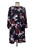 Apt. 9 Floral Blue Casual Dress Size L - photo 1