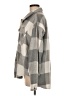 Love Tree 100% Polyester Plaid Gray 3/4 Sleeve Blouse Size M - photo 5