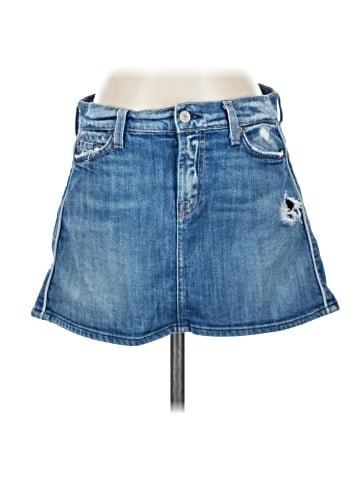 7 For All Mankind Denim Skirt (view 1)