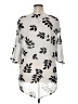 Monroe and Main 100% Polyester Silver 3/4 Sleeve Blouse Size XL - photo 2
