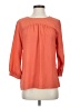 BCBG Paris 100% Polyester Orange 3/4 Sleeve Blouse Size S - photo 1