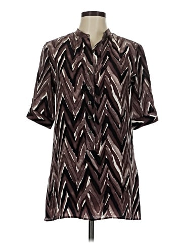 Tucker Short Sleeve Silk Top (view 1)