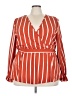 Shein Curve Orange Long Sleeve Blouse Size 4X - photo 1
