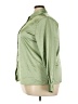 Shein Curve Metallic Green Long Sleeve Blouse Size 3X - photo 5