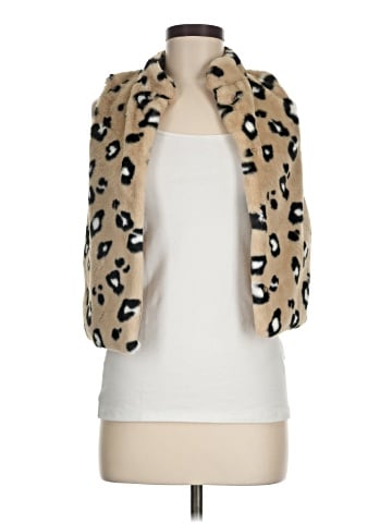 Painted Threads Faux Fur Vest (view 1)