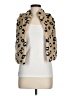 Painted Threads 100% Polyester Animal Print Ivory Faux Fur Vest Size M - photo 1