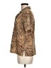 Notations 100% Polyester Animal Print Brown Short Sleeve Blouse Size M - photo 5