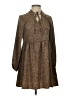 Shein 100% Polyester Animal Print Brown Casual Dress Size XS - photo 1