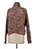 Line & Dot Tweed Brown Pullover Sweater Size M - photo 1