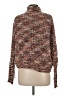 Line & Dot Tweed Brown Pullover Sweater Size M - photo 2