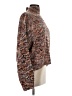 Line & Dot Tweed Brown Pullover Sweater Size M - photo 4