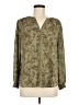 Monday Fun 100% Polyester Green Long Sleeve Blouse Size M - photo 1