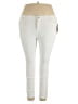 IMAN Color Block Ivory Jeans Size 18W - photo 1