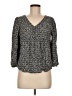 Universal Thread 100% Rayon Black 3/4 Sleeve Blouse Size M - photo 1