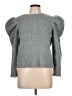 FRAME Metallic Gray Pullover Sweater Size L - photo 1
