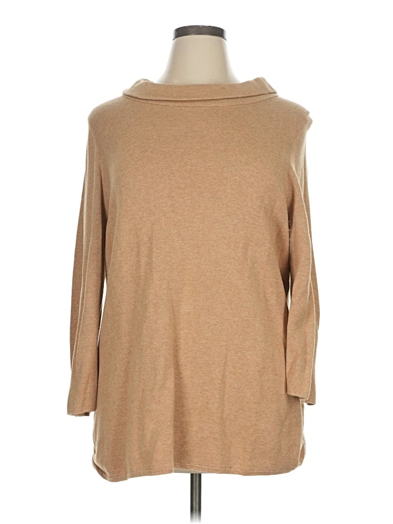 Pre-owned Talbots Outlet Pullover Sweater In Tan