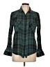 Assorted Brands Plaid Green Teal Long Sleeve Button-Down Shirt Size M - photo 1